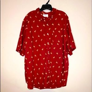❌SOLD❌Old Navy Men’s Flamingo Button Up Shirt